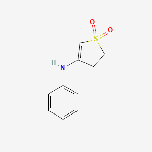 molecular formula C10H11NO2S B2853459 1,1-dioxo-N-phenyl-2,3-dihydrothiophen-4-amine CAS No. 40226-76-4