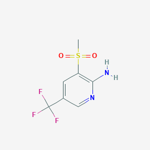 3-Methylsulfonyl-5-(trifluoromethyl)pyridin-2-amine