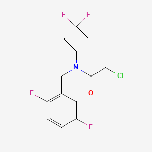 2-Chloro-N-(3,3-difluorocyclobutyl)-N-[(2,5-difluorophenyl)methyl]acetamide
