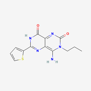 4-Imino-3-propyl-6-(2-thienyl)-1,3,7-trihydro-5,7-diazaquinazoline-2,8-dione