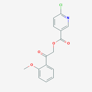 [2-(2-Methoxyphenyl)-2-oxoethyl] 6-chloropyridine-3-carboxylate