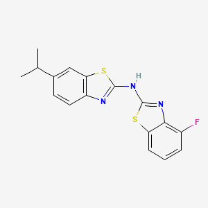 4-fluoro-N-(6-isopropylbenzo[d]thiazol-2-yl)benzo[d]thiazol-2-amine