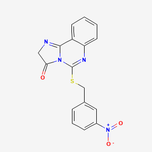5-[(3-nitrophenyl)methylsulfanyl]-2H-imidazo[1,2-c]quinazolin-3-one