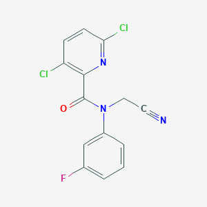 3,6-dichloro-N-(cyanomethyl)-N-(3-fluorophenyl)pyridine-2-carboxamide