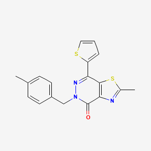 2-methyl-5-(4-methylbenzyl)-7-(thiophen-2-yl)thiazolo[4,5-d]pyridazin-4(5H)-one
