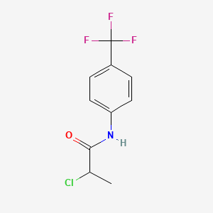 molecular formula C10H9ClF3NO B2853509 2-chloro-N-[4-(trifluoromethyl)phenyl]propanamide CAS No. 572881-42-6