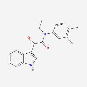 molecular formula C20H20N2O2 B2853516 N-(3,4-dimethylphenyl)-N-ethyl-2-(1H-indol-3-yl)-2-oxoacetamide CAS No. 852368-28-6