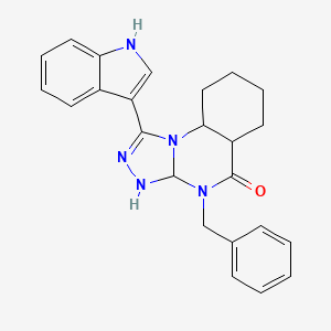 4-benzyl-1-(1H-indol-3-yl)-4H,5H-[1,2,4]triazolo[4,3-a]quinazolin-5-one