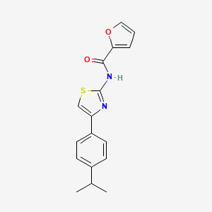 molecular formula C17H16N2O2S B2853533 N-(4-(4-isopropylphenyl)thiazol-2-yl)furan-2-carboxamide CAS No. 313252-41-4