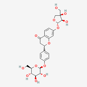 molecular formula C26H30O13 B2853544 Liguiritigenin-7-O-D-apiosyl-4'-O-D-glucoside 