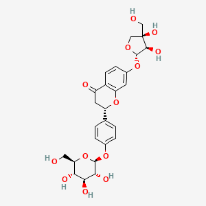 molecular formula C26H30O13 B2853544 Liguiritigenin-7-O-D-apiosyl-4'-O-D-glucoside CAS No. 199796-12-8