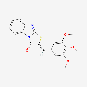(2Z)-2-(3,4,5-Trimethoxybenzylidene)[1,3]thiazolo[3,2-a]benzimidazol-3(2H)-one
