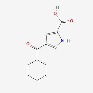 molecular formula C12H15NO3 B2853551 4-(cyclohexylcarbonyl)-1H-pyrrole-2-carboxylic acid CAS No. 477848-96-7