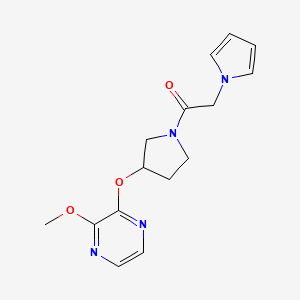 1-(3-((3-methoxypyrazin-2-yl)oxy)pyrrolidin-1-yl)-2-(1H-pyrrol-1-yl)ethanone