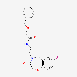 2-(benzyloxy)-N-(2-(7-fluoro-3-oxo-2,3-dihydrobenzo[f][1,4]oxazepin-4(5H)-yl)ethyl)acetamide