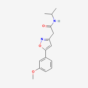 N-isopropyl-2-(5-(3-methoxyphenyl)isoxazol-3-yl)acetamide