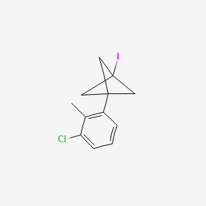 molecular formula C12H12ClI B2853605 1-(3-Chloro-2-methylphenyl)-3-iodobicyclo[1.1.1]pentane CAS No. 2287342-90-7
