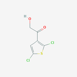 molecular formula C6H4Cl2O2S B2853627 1-(2,5-Dichlorothien-3-yl)-2-hydroxyethanone CAS No. 927802-98-0