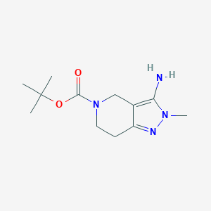 tert-butyl 3-amino-2-methyl-2H,4H,5H,6H,7H-pyrazolo[4,3-c]pyridine-5-carboxylate