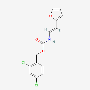 (2,4-dichlorophenyl)methyl N-[(E)-2-(furan-2-yl)ethenyl]carbamate