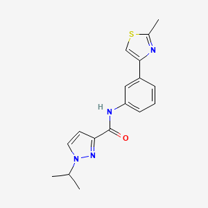 1-isopropyl-N-(3-(2-methylthiazol-4-yl)phenyl)-1H-pyrazole-3-carboxamide