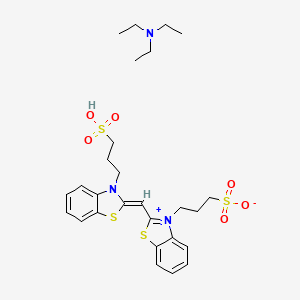 3-(3-sulfopropyl)-2-{[(2Z)-3-(3-sulfopropyl)-2,3-dihydro-1,3-benzothiazol-2-ylidene]methyl}-1,3-benzothiazol-3-ium; triethylamine