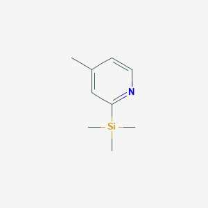 molecular formula C9H15NSi B028538 4-Methyl-2-(trimethylsilyl)pyridine CAS No. 19854-23-0