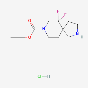 Tert-butyl 6,6-difluoro-2,8-diazaspiro[4.5]decane-8-carboxylate hydrochloride