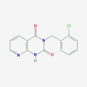 3-[(2-chlorophenyl)methyl]-1H-pyrido[2,3-d]pyrimidine-2,4-dione