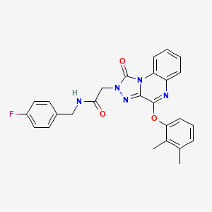 2-[4-(2,3-dimethylphenoxy)-1-oxo[1,2,4]triazolo[4,3-a]quinoxalin-2(1H)-yl]-N-(4-fluorobenzyl)acetamide