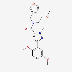 3-(2,5-dimethoxyphenyl)-N-(furan-3-ylmethyl)-N-(2-methoxyethyl)-1-methyl-1H-pyrazole-5-carboxamide