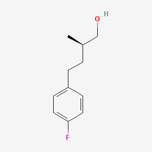 (2R)-4-(4-Fluorophenyl)-2-methylbutan-1-ol