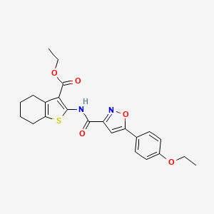 Ethyl 2-(5-(4-ethoxyphenyl)isoxazole-3-carboxamido)-4,5,6,7-tetrahydrobenzo[b]thiophene-3-carboxylate