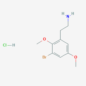 2-(3-Bromo-2,5-dimethoxyphenyl)ethanamine;hydrochloride