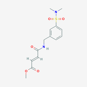 Methyl (E)-4-[[3-(dimethylsulfamoyl)phenyl]methylamino]-4-oxobut-2-enoate