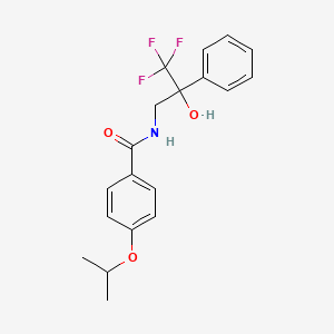 4-isopropoxy-N-(3,3,3-trifluoro-2-hydroxy-2-phenylpropyl)benzamide