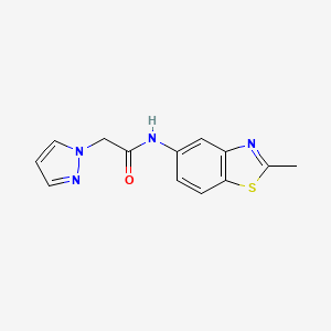 N-(2-methylbenzo[d]thiazol-5-yl)-2-(1H-pyrazol-1-yl)acetamide