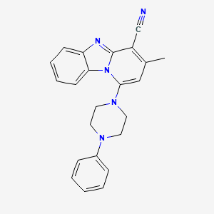 3-Methyl-1-(4-phenylpiperazin-1-yl)pyrido[1,2-a]benzimidazole-4-carbonitrile
