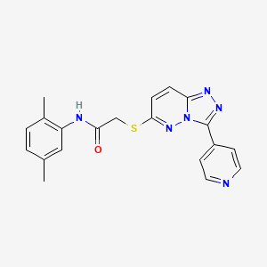 molecular formula C20H18N6OS B2853891 N-(2,5-dimethylphenyl)-2-{[3-(pyridin-4-yl)-[1,2,4]triazolo[4,3-b]pyridazin-6-yl]sulfanyl}acetamide CAS No. 868969-63-5