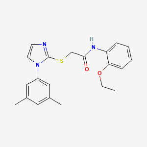 2-((1-(3,5-dimethylphenyl)-1H-imidazol-2-yl)thio)-N-(2-ethoxyphenyl)acetamide