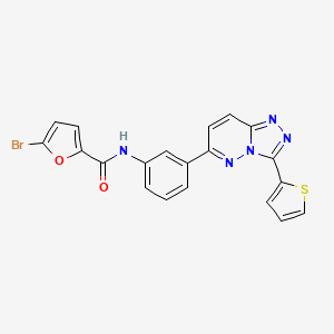 5-bromo-N-(3-(3-(thiophen-2-yl)-[1,2,4]triazolo[4,3-b]pyridazin-6-yl)phenyl)furan-2-carboxamide