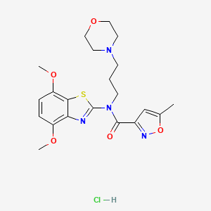 N-(4,7-dimethoxybenzo[d]thiazol-2-yl)-5-methyl-N-(3-morpholinopropyl)isoxazole-3-carboxamide hydrochloride