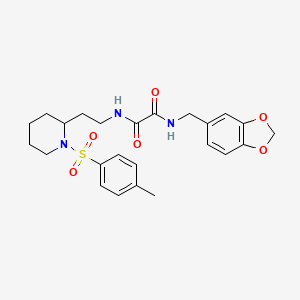 N1-(benzo[d][1,3]dioxol-5-ylmethyl)-N2-(2-(1-tosylpiperidin-2-yl)ethyl)oxalamide
