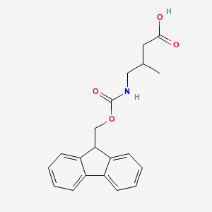 molecular formula C20H21NO4 B2853926 4-([(9H-Fluoren-9-ylmethoxy)carbonyl]amino)-3-methylbutanoic acid CAS No. 1502496-59-4