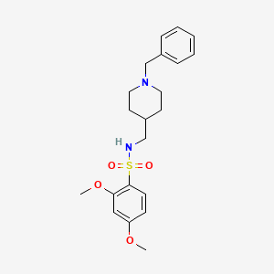 molecular formula C21H28N2O4S B2853927 N-((1-benzylpiperidin-4-yl)methyl)-2,4-dimethoxybenzenesulfonamide CAS No. 953261-18-2