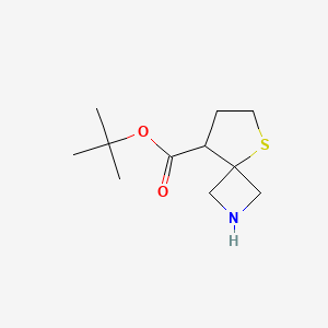 molecular formula C11H19NO2S B2853948 Tert-butyl 5-thia-2-azaspiro[3.4]octane-8-carboxylate CAS No. 2287300-89-2