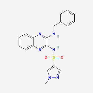 N-(3-(benzylamino)quinoxalin-2-yl)-1-methyl-1H-pyrazole-4-sulfonamide