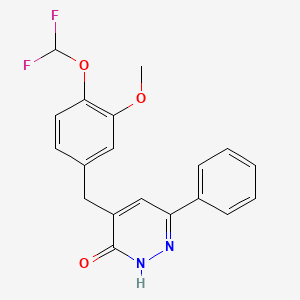 4-[4-(Difluoromethoxy)-3-methoxybenzyl]-6-phenylpyridazin-3-ol