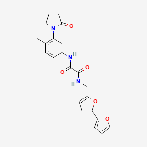N1-([2,2'-bifuran]-5-ylmethyl)-N2-(4-methyl-3-(2-oxopyrrolidin-1-yl)phenyl)oxalamide