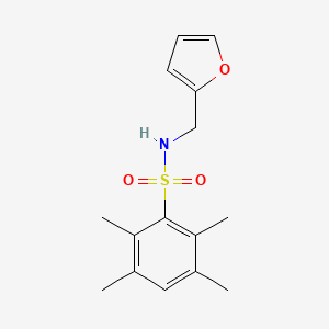 N-(furan-2-ylmethyl)-2,3,5,6-tetramethylbenzenesulfonamide